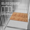 Miniatyrbillede 7 af 11: Rootz Tool Shed - Bike Shed - Haveopbevaring - Vejrbestandigt metal - 2,7 m x 1,9 m x 1,9 m - Robust galvaniseret stålkonstruktion