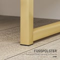 Pikkukuva 6 / 10: Rootzin sängyn pöytä - Night Dresser - Sivupöytä - Tyylikkät kultakahvat - tilaa säästävä muotoilu - 40 x 40 x 50 cm
