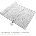 Miniatyrbillede 4 af 10: Rootz Tennis Fence Screen - Privacy Screen - HDPE hegn - Exceptionel Privacy Control - Meget holdbar - Vejrbestandig - 1,8m x 15m