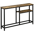 Miniatyrbillede 10 af 10: Rootz konsolbord - Sofabord - Entrébord - Industrielt design - Metal og spånplader - 120 cm x 23 cm x 75 cm