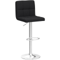 Miniatyrbillede 5 af 6: Rootz Barstol - Justerbar bordstol - Ergonomisk siddeplads - Holdbar linnedpolstring, Beskyttende anti-skrid base, højdetilpasning - 92cm-114cm x 44cm