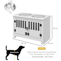 Miniatyrbillede 3 af 10: Rootz forhøjede hundeskålesæt - Hævet foder til kæledyr - Justerbar højde - Rustfri stålskåle - Store hunde - 60 cm x 30 cm x 43 cm