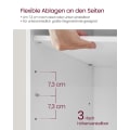 Miniatyrbillede 6 af 9: Rootz skobænk med opbevaring - Entrébænk - Skobeholder - Spånplade og skum - 30,3 cm x 78,5 cm x 48 cm - Cloud White og Dove Grey - Maks. Statisk bela
