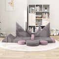 Miniatyrbillede 8 af 11: Rootz Modular Children's Sofa - Play Sofa - Building Blocks - Boost Creativity - 150 cm x 69 cm x 49 cm
