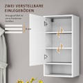 Miniatyrbillede 5 af 10: Rootz vægmonteret badeværelse skab - vægskab - justerbare hylder - maksimer opbevaring - 40 cm x 27 cm x 77 cm