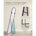 Miniatyrbild 4 av 6: Rootz Fullängdsspegel Curved Ink Svart - Ståspegel - Golvspegel - Härdat glas - Aluminiumlegering - 160 cm x 50 cm