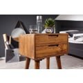 Pikkukuva 2 / 7: Rootz 47 x 66 x 36 cm Sheesham Bedside Boxspringbed - Yöpöytä 2 laatikkoa country style - Yöpöytäsänky massiivipuinen sänky - Yöpöytä Modern Nightbox