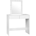 Miniatyrbillede 9 af 9: Rootz Justerbart LED-lys Toiletbord - Toiletbord - Makeup Station - Lysstyrkekontrol - Rigelig opbevaring - Holdbar bygning - 80 cm x 132,5 cm x 39,5
