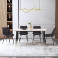 Miniatyrbillede 2 af 7: Rootz sæt med 4 spisestuestole - Moderne stole - Stilfulde siddepladser - Holdbar konstruktion - Ergonomisk komfort - Alsidigt design - Kunstlæder med