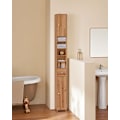 Miniatyrbillede 3 af 7: Rootz Cedar Badeværelsets kabinet - Tall Storage Unit - Rumbesparende arrangør - Miljøvenlig Cedar - 20x180x20cm