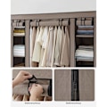 Miniatyrbillede 8 af 8: Rootz stofskab - Garderobeskabe - Opbevaringsenhed - Ikke-vævet stof - Metalrør - PP plastikforbindelse - Taupe - 45cm x 150cm x 175cm