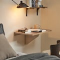 Miniatyrbillede 2 af 9: Rootz Vægmonteret Foldebord - Køkkenbord - Skrivebord - Pladsbesparende design - Holdbart PB-materiale - Ideelt til små rum og børneværelser - 60 cm x