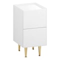 Miniatyrbillede 1 af 8: Rootz Modern Sengebord - Natbord - Opbevaringsenhed - Rigelig opbevaring, holdbart design, smarte sikkerhedsfunktioner - MDF, Metal - 25x51x40 cm