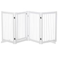 Pikkukuva 2 / 8: Rootz Dog Turvaportti - Wit - Dennenhout - 86,61 cm x 14,17 cm x 35,82 cm