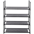 Miniatyrbillede 7 af 7: Rootz skostativ - 12-par skoholder - Pladsbesparende skohylde - Stål-plast af høj kvalitet - Stor kapacitet - 60 cm x 28 cm x 71 cm