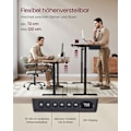 Miniatyrbild 3 av 8: Rootz Elektriskt stående skrivbord - Justerbart skrivbord - Sit Stand-skrivbord - Spånskiva/solid stål - 70cm x 160cm x 72-120cm - Whisper Quiet - 1,5