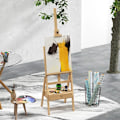 Miniatyrbillede 2 af 3: Rootz staffeli - Artist staffeli - Højdejusterbar - Bundskuffe - Praktisk opbevaring - 1 skuffe - Bøgetræ - Naturlig + Sort - 43,5L x 43W x 150-190H c