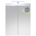 Pikkukuva 1 / 11: Rootz Kylpyhuonekaappi - Peili valaistuksella - Kiiltävä - 60 x 77 x 17cm White