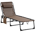 Miniatyrbillede 10 af 10: Rootz liggende stol - sammenfoldelig liggestol - liggende stol - nakkepude support - stålramme - 185 cm x 58 cm x 30 cm