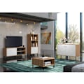 Miniatyrbillede 2 af 8: Rootz Living Room Sideboard - Storage Console - TV Cabinet - Oak & White Design - Modern Furniture - Artisan Oak/White - 123x76x40 cm
