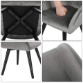 Pikkukuva 5 / 9: Rootz lastentuoli - Lastenistuin - Työtuoli - Ergonominen muotoilu - Mukava sametti - Tyylikäs ulkonäkö - 37,5 cm x 55 cm x 38 cm