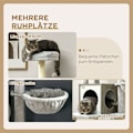 Miniatyrbillede 5 af 10: Rootz PawHut Kattekradsestolpe med hule - Kattetræ - Kattetårn i flere niveauer - Sisalreb - 48,5 cm x 48,5 cm x 141,5 cm