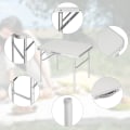 Miniatyrbillede 8 af 8: Rootz Ultimate Folding Camping Bordsæt - Justerbart picnicbord - Bærbart spisebord - Letvægtsdesign - Nem at bære - Ingen montering nødvendig - 55 cm