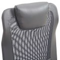 Miniatyrbillede 8 af 9: Rootz Kontorstol Executive - Grå - Skum, Læder, Metal - 25,59 cm x 23,94 cm x 48,03 cm