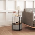 Miniatyrbillede 2 af 10: Rootz Round Side Bord - Sofabord - Bedtbord - Elegant design - 44 cm x 44 cm x 56 cm