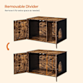 Miniatyrbillede 6 af 9: Rootz Cat House - Afskærmning af kattebakker - Husdyrsmøbler - Spånpladekonstruktion - Buet indgang - Multifunktionel - 80 cm x 53 cm x 49,2 cm