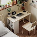 Miniatyrbillede 9 af 11: Rootz Compact Computer Desk - Small Office Desk - Moderne arbejdsområde -bord - Opbevaringsrum - 100 x 54 x 75 cm