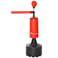 Miniatyrbillede 7 af 11: Rootz stående boksesæk - Sort, Rød - Pu, Pe, Hdpe - 34,64 cm x 18,89 cm x 80,7 cm