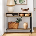 Miniatyrbillede 2 af 6: Rootz Modern Console Bord - Sofabord - Hall Bord - MDF og metalkonstruktion - Rummelig opbevaring - Alsidig brug - 100cm x 80cm x 40cm
