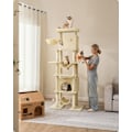 Miniatyrbillede 2 af 6: Rootz Large Cat Tree - Cat Scratching Post - Plush Pet Tower - 201 cm højt med platform - brun - 78 cm x 48 cm x 201 cm