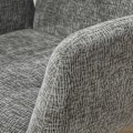 Miniatyrbillede 8 af 11: Rootz polstret accentstol - drejelig lænestol - moderne loungestol - 360 ° rotation - 60 cm x 61 cm x 88 cm - Comfy Gray Design