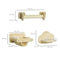 Miniatyrbillede 3 af 10: Rootz PawHut Kattetrapper 5-delt sæt - Katteklatretrin - Kattevæghylder - Pladsbesparende design - Multifunktionel - Holdbar og stabil - 44W x 22D x 2