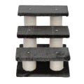 Miniatyrbillede 4 af 9: Rootz Hundetrappe 3 trin - Grå - Spånplade, Stof - 17,72 cm x 13,78 cm x 13,39 cm