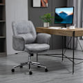 Miniatyrbillede 2 af 6: Rootz Kontorstol - Skrivebordsstol - Drejestol - Ergonomisk arbejdsstol - Lysegrå - 67 x 69 x 92-102 cm