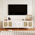 Pikkukuva 4 / 11: Rootz Retro TV -kaappi - Viihdeyksikkö - Säilytys senkki - Runsaasti säilytystilaa - 175 cm x 38 cm x 55,5 cm