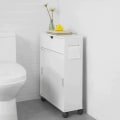 Pikkukuva 5 / 6: Rootz-kylpyhuonekaapin säilytyshylly pyörillä - kylpyhuoneen wc-paperin säilytyskaappi