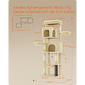 Miniatyrbillede 5 af 5: Rootz Cat kradsestolpe - Kitty Tree - Scratcher - Spånplade - Plys - Sisal - 57cm x 45cm x 175cm
