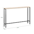 Miniatyrbild 9 av 11: Rootz Vintage Console Bord - Hallbord - Sideboard - MDF och metall - Robust, utrymmesbesparande, Non-Wobble Design - 120cm x 65cm x 20cm