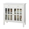 Miniatyrbild 1 av 8: Rootz White Sideboard Förvaringsskåp Skåp 2 lådor 2 luckor