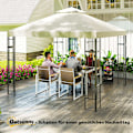 Miniatyrbillede 9 af 10: Rootz Garden Pavilion - Gazebo - Udendørs baldakin - UV30+ Beskyttelse - 3x3m - Hvid
