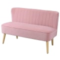 Pikkukuva 8 / 9: Rootz-sohva - 2-istuttava kangassohva - Istuinsohva - Lounge-sohva - Vaaleanpunainen - 117 X 56,5 X 77 cm