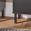 Miniatyrbild 8 av 8: Rootz Shoe Tipper Cabinet - Skoorganisator - Skoförvaring - Utrymmesbesparande design - Mångsidig förvaring - Förbättrad stabilitet - Svart MDF och me