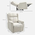 Miniatyrbillede 3 af 10: ROOTZ Relaxation lænestol - Justerbar polstring - Liggende stol - 160 ° Tilt & fodstøtte - Komfortpolstring - 80 cm x 94 cm x 101 cm