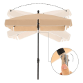 Miniatyrbillede 5 af 5: Rootz Parasol - Balkonparasol - Haveparasol - Sammenklappelig haveparasol - Udendørs parasol - Haveparasol - Parasolparasol - Paraplyparasol - Taupe -
