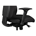 Miniatyrbillede 4 af 8: Rootz Chair Skrivebordsstol Stof Sort Executive Chair Modern - Drejestol med synkron mekanisme - Arbejdsstol med nakkestøtte 120kg - Kontorlænestol, h