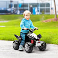 Miniatyrbild 6 av 6: Rootz fyrhjuling för barn - Elektrisk fyrhjuling - Fyrhjuling för barn - 2,8 Km/h - Ledstrålkastare - För 1,5-3 år Barn - Pp/metall - Svart - 65,5 x 3